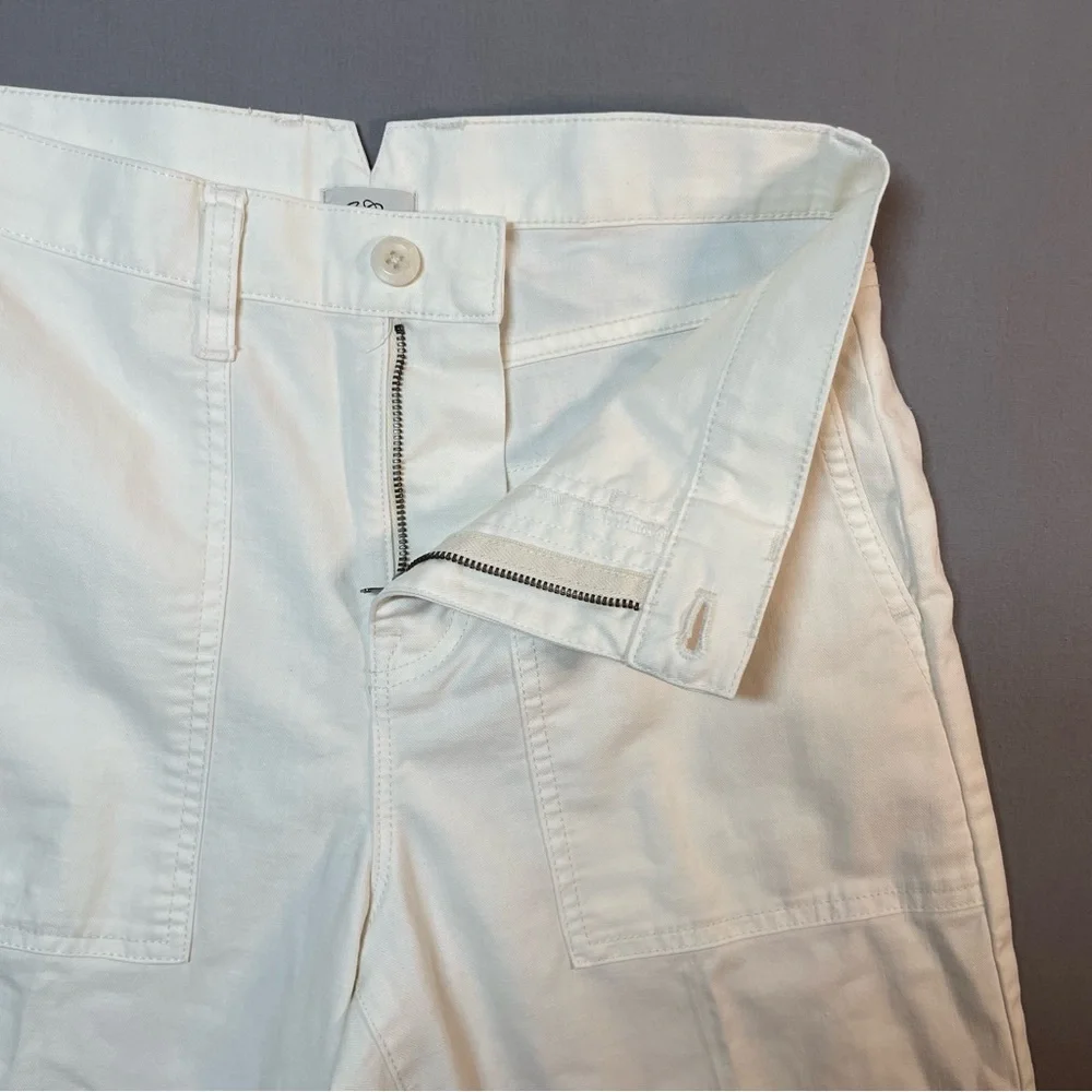 J Crew Chino Twill Garment-Dyed Cargo Pant; Cotton/Linen Blend - Womens 26